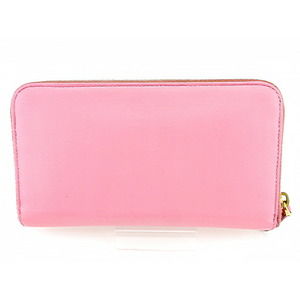 Prada leather long Wallet pink